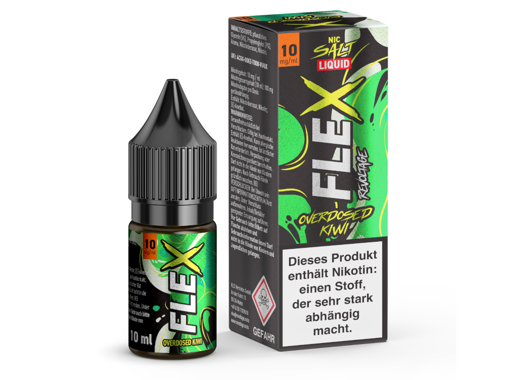 Revoltage - FLEX - Kiwi - Nikotinsalz Liquid - time4smoke