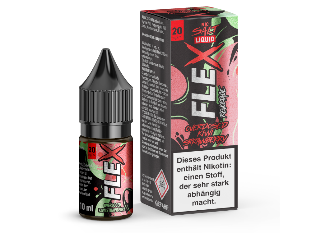 Revoltage - FLEX - Kiwi Strawberry - Nikotinsalz Liquid - time4smoke