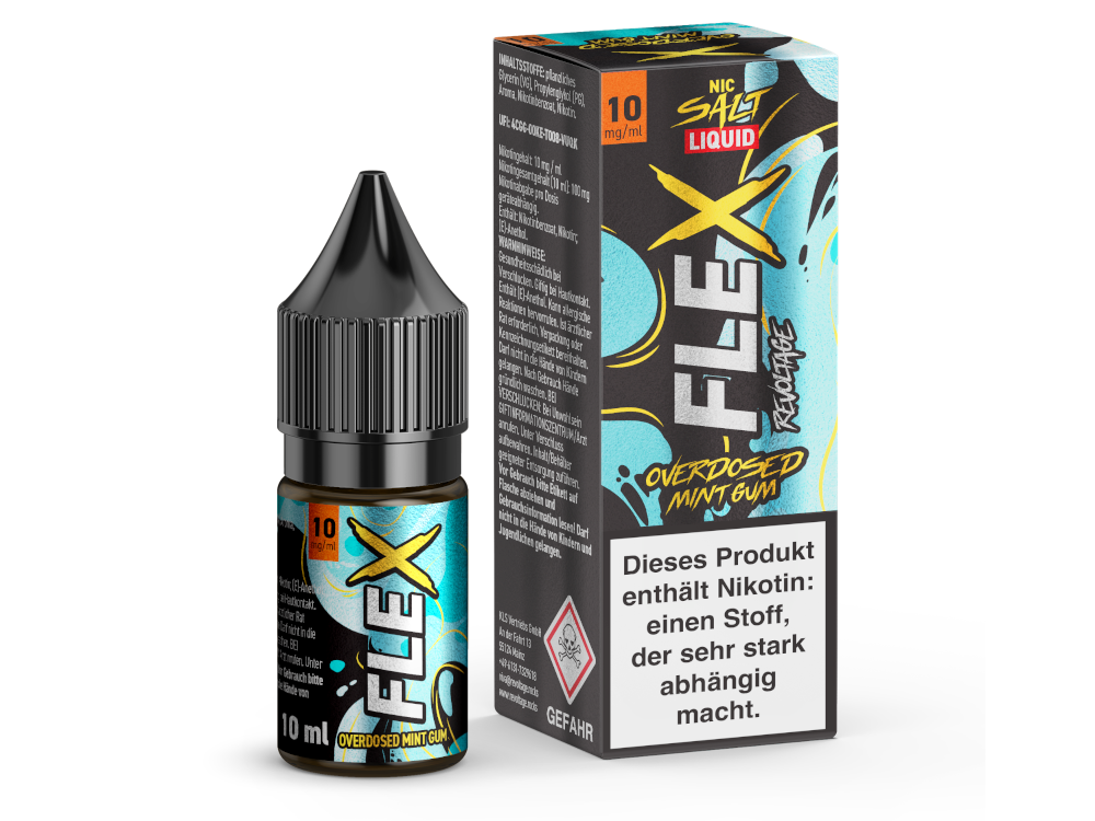 Revoltage - FLEX - Mint Gum - Nikotinsalz Liquid - time4smoke