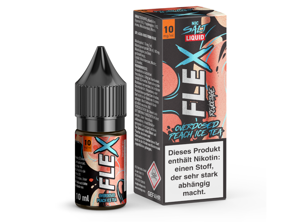 Revoltage - FLEX - Peach Ice Tea - Nikotinsalz Liquid - time4smoke