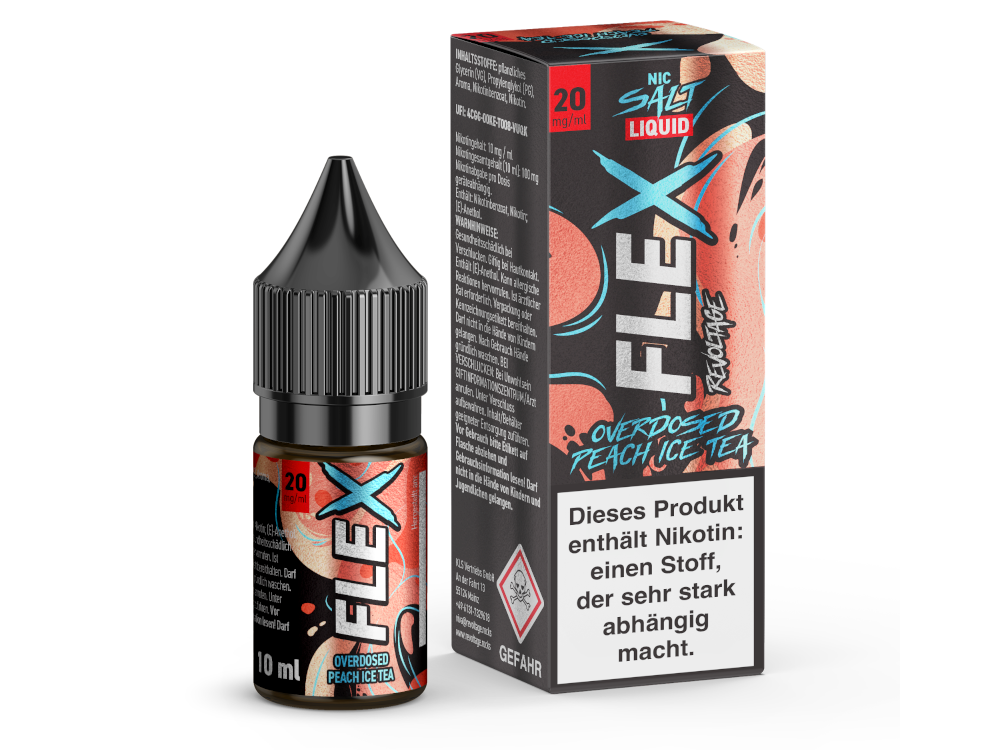 Revoltage - FLEX - Peach Ice Tea - Nikotinsalz Liquid - time4smoke