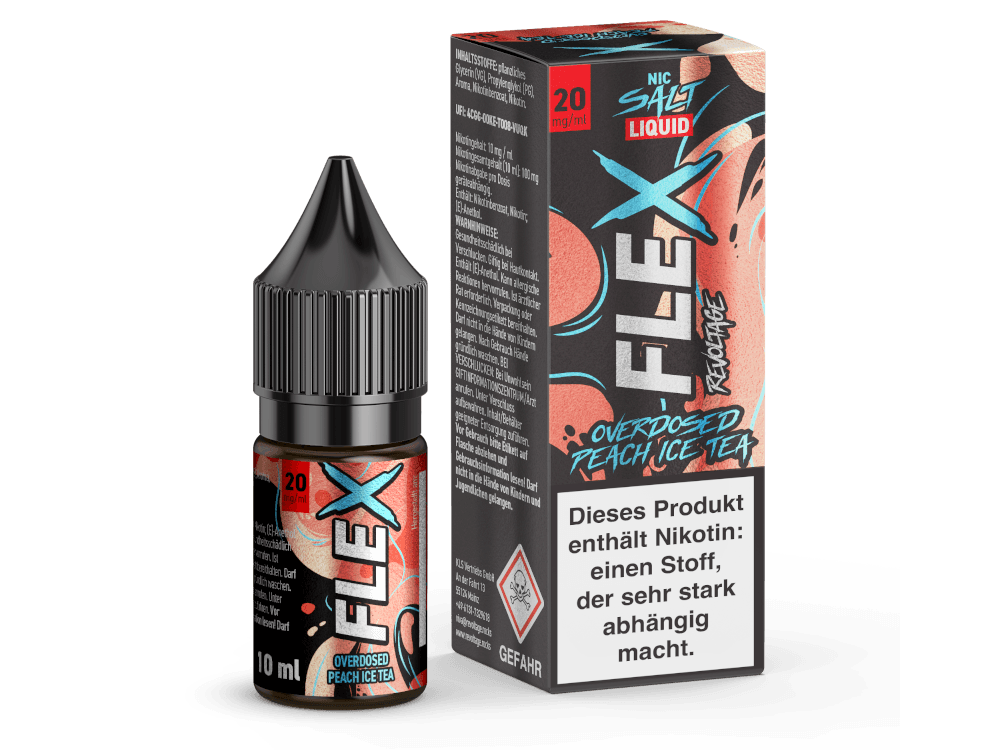Revoltage - FLEX - Peach Ice Tea - Nikotinsalz Liquid - time4smoke