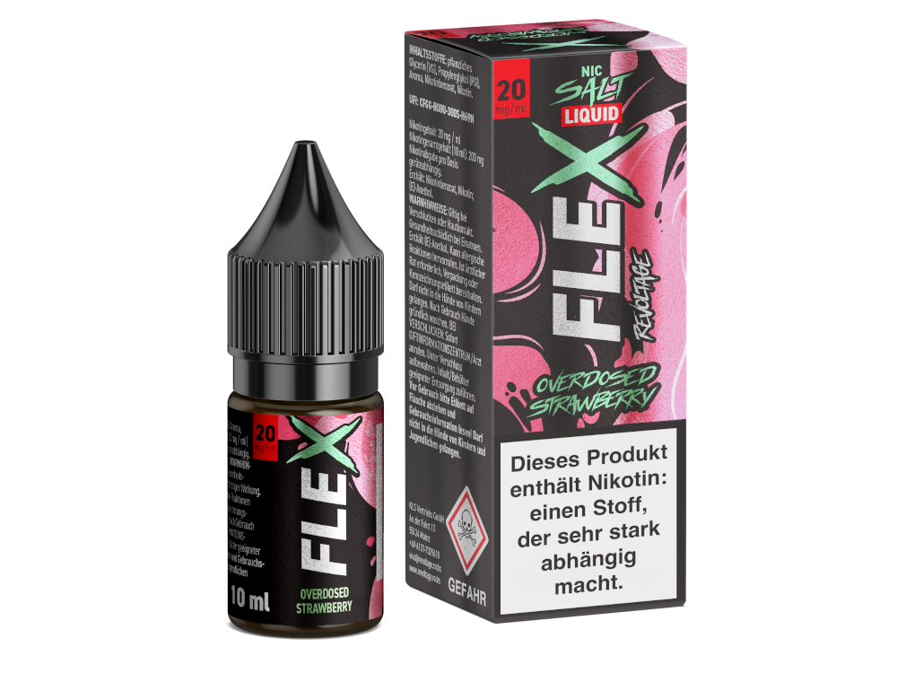 Revoltage - FLEX - Strawberry - Nikotinsalz Liquid - time4smoke
