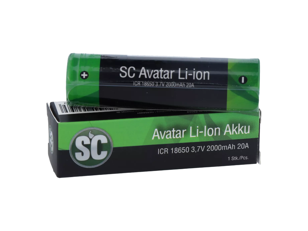 SC - Avatar Li-ion (2000 mAh) 20 A - 18650 Akku