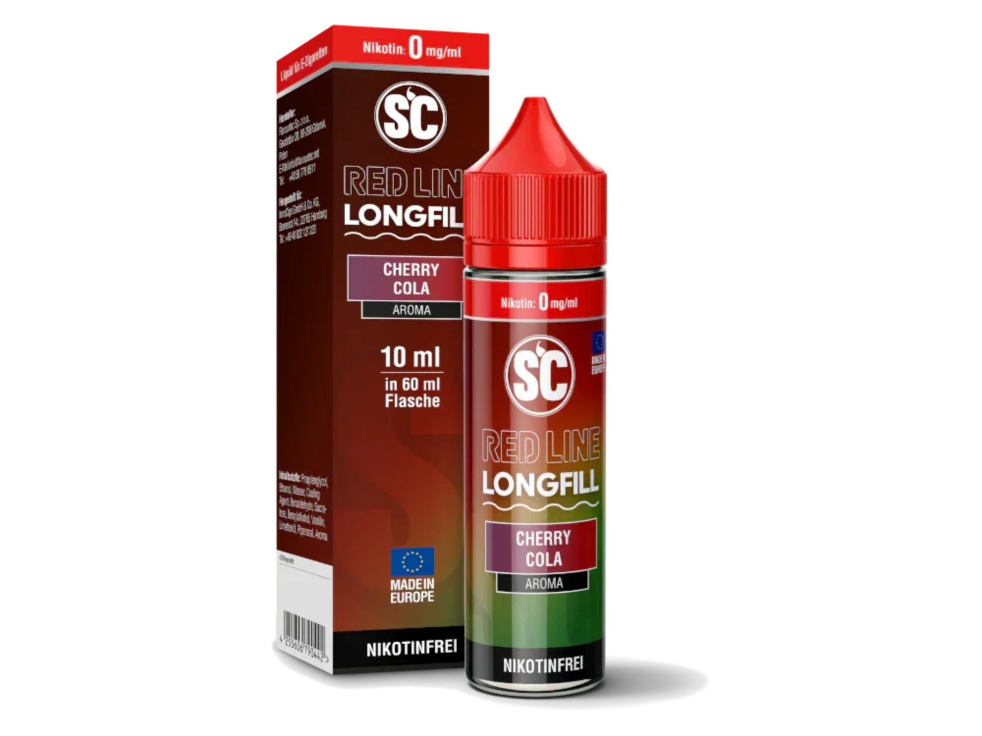 SC - Red Line - Cherry Cola - Longfill Aroma 10 ml - Cherry Cola / 1er Packung time4smoke.de