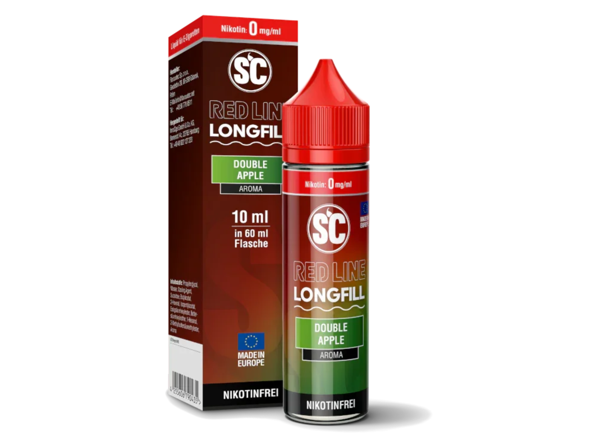 SC - Red Line - Double Apple - Longfill Aroma 10 ml - Double Apple / 1er Packung time4smoke.de