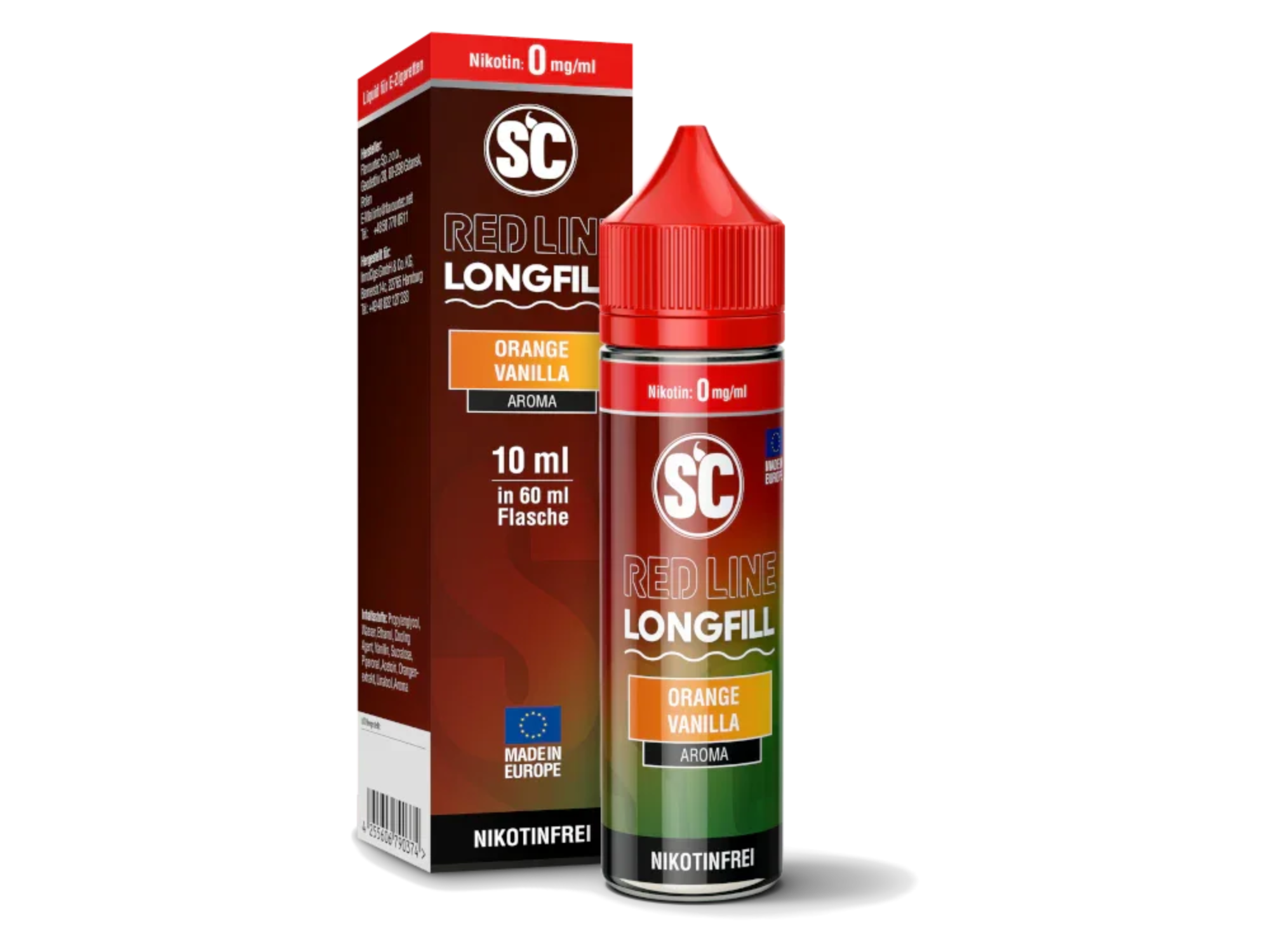 SC - Red Line - Orange Vanilla - Longfill Aroma 10 ml - Orange Vanilla / 1er Packung time4smoke.de