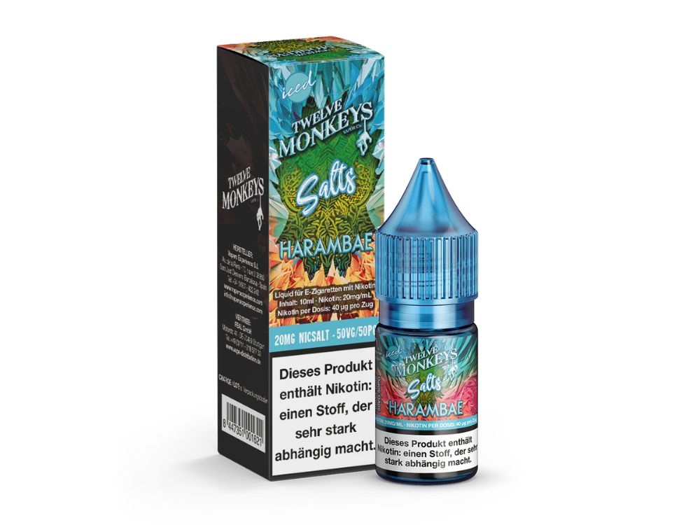 Twelve Monkeys - Iced - Harambae - Nikotinsalz Liquid - time4smoke