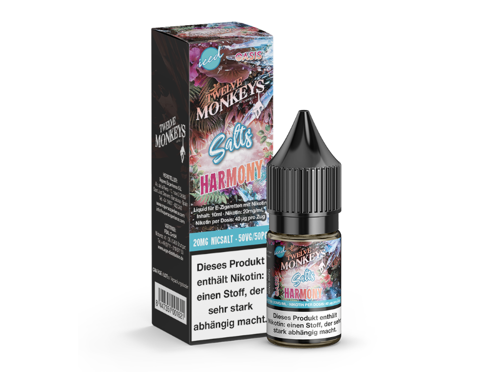 Twelve Monkeys - Iced - Harmony - Nikotinsalz Liquid - time4smoke