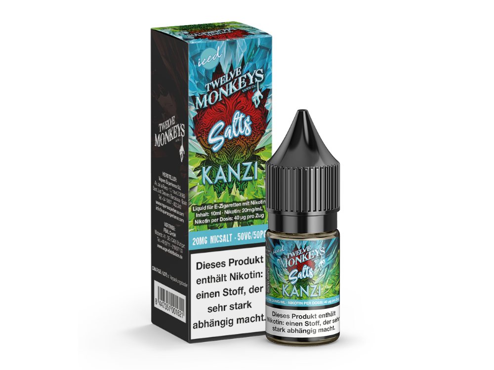 Twelve Monkeys - Iced - Kanzi - Nikotinsalz Liquid - time4smoke