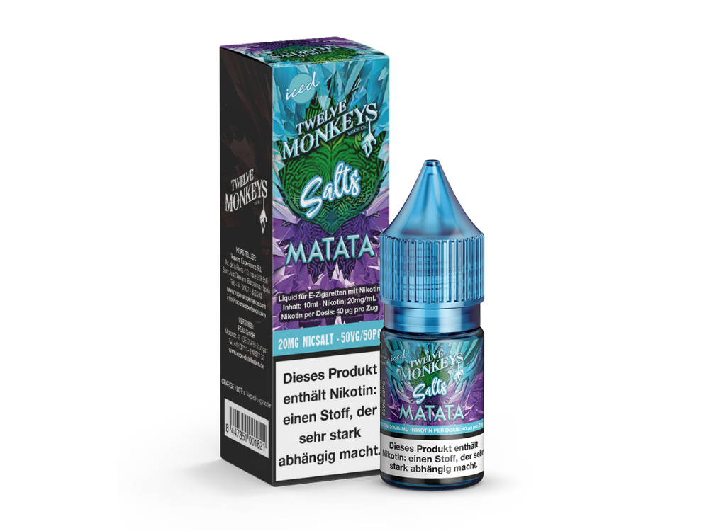 Twelve Monkeys - Iced - Matata - Nikotinsalz Liquid