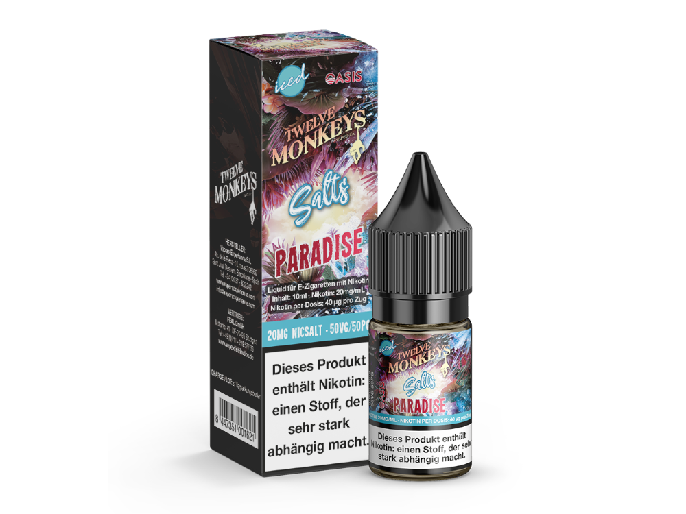 Twelve Monkeys - Iced - Paradise - Nikotinsalz Liquid