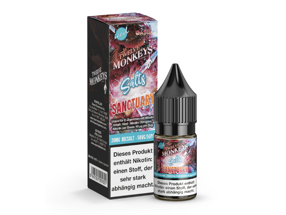 Twelve Monkeys - Iced - Sanctuary - Nikotinsalz Liquid - time4smoke