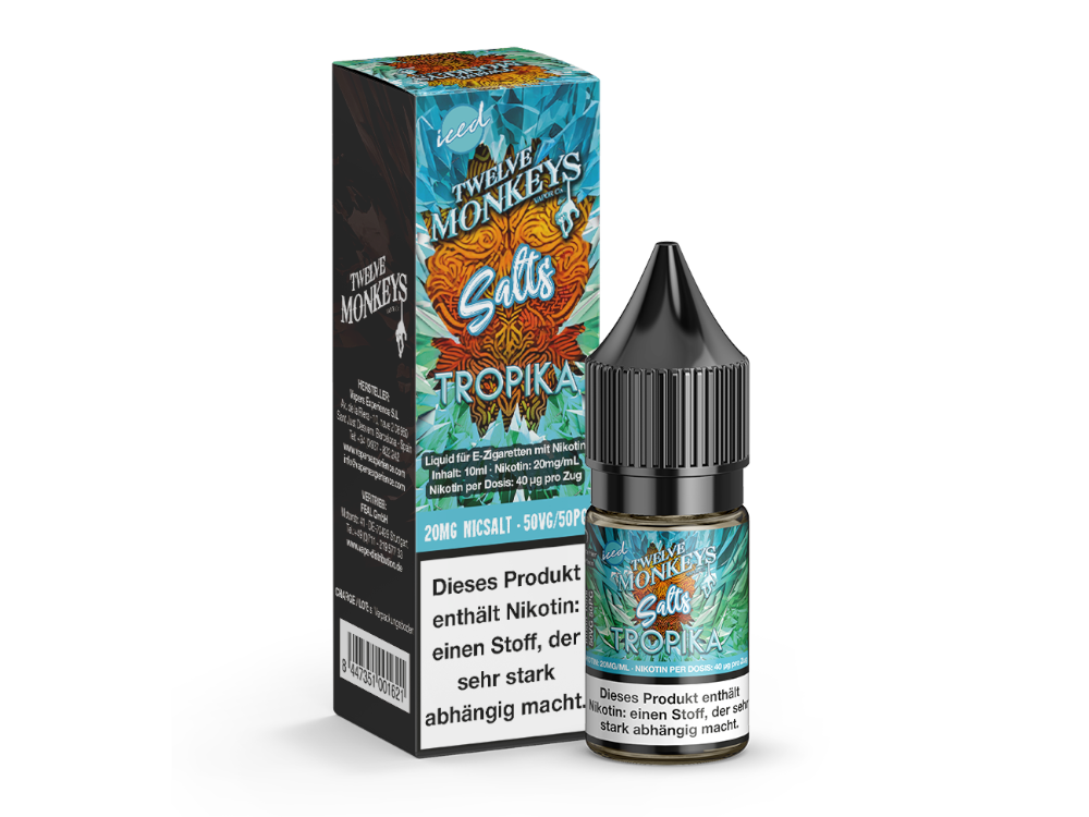 Twelve Monkeys - Iced - Tropika - Nikotinsalz Liquid - time4smoke