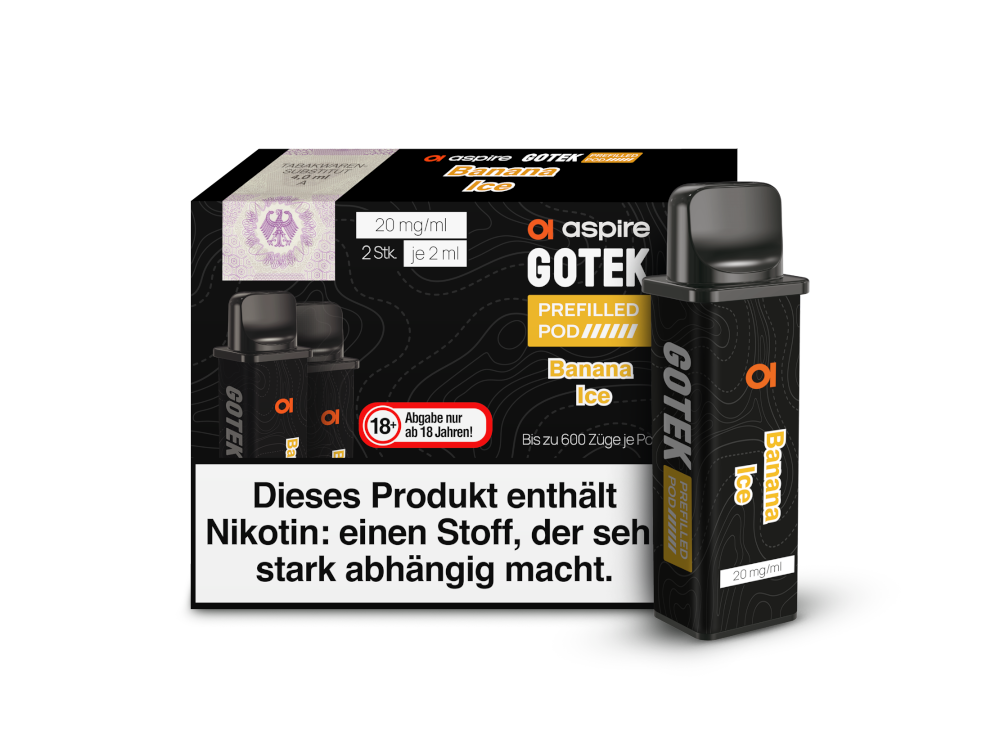 Aspire - GoTek Pods (2 x 2 ml) 20 mg/ml (2 Stück)