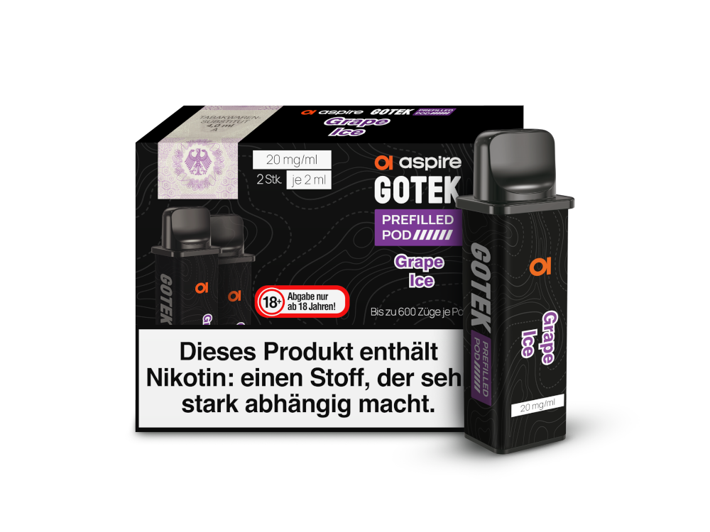 Aspire - GoTek Pods (2 x 2 ml) 20 mg/ml (2 Stück)