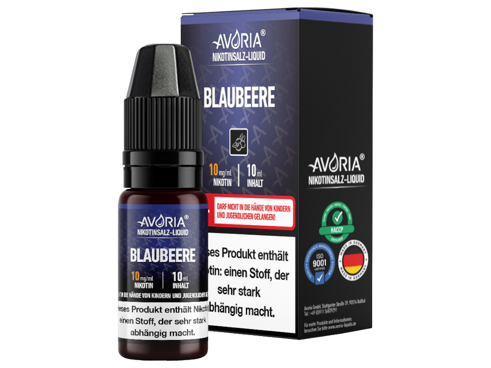 Avoria - Blaubeere - Nikotinsalz Liquid