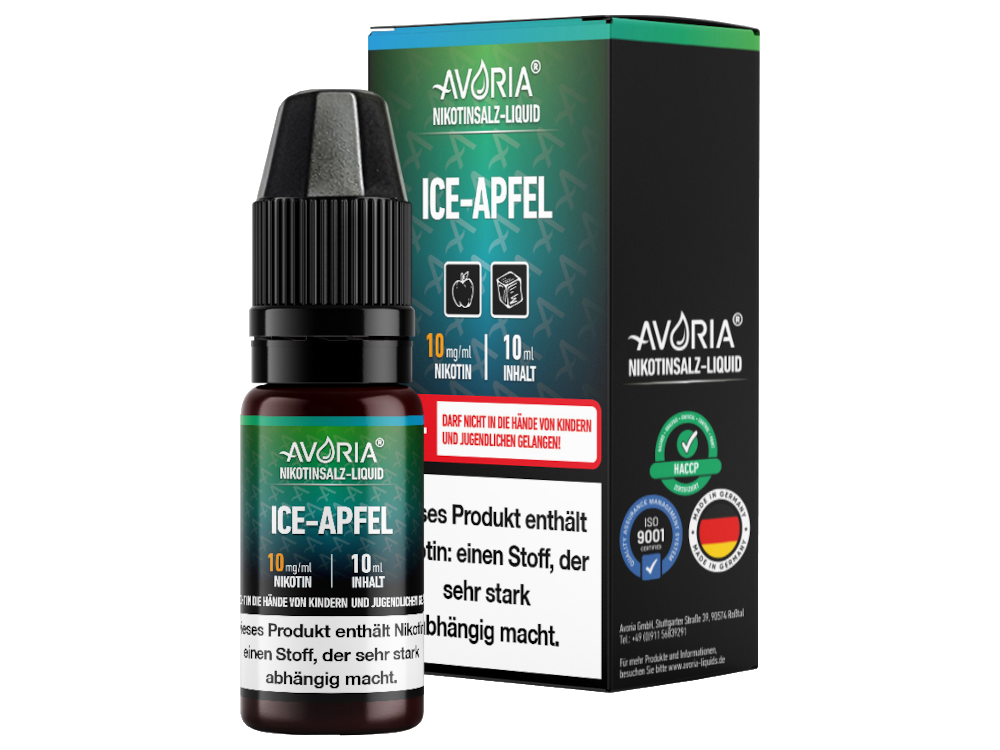 Avoria - Ice Apfel - Nikotinsalz Liquid