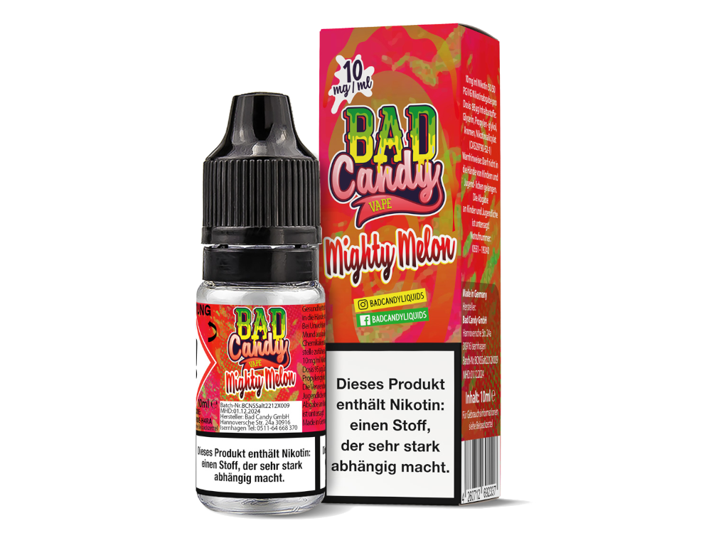 Bad Candy Liquids - Mighty Melon - Nikotinsalz Liquid - time4smoke