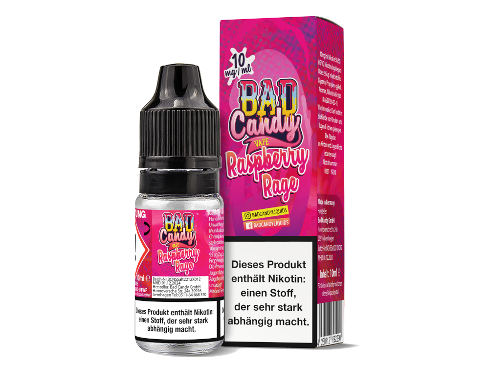 Bad Candy Liquids - Raspberry Rage - Nikotinsalz Liquid - time4smoke