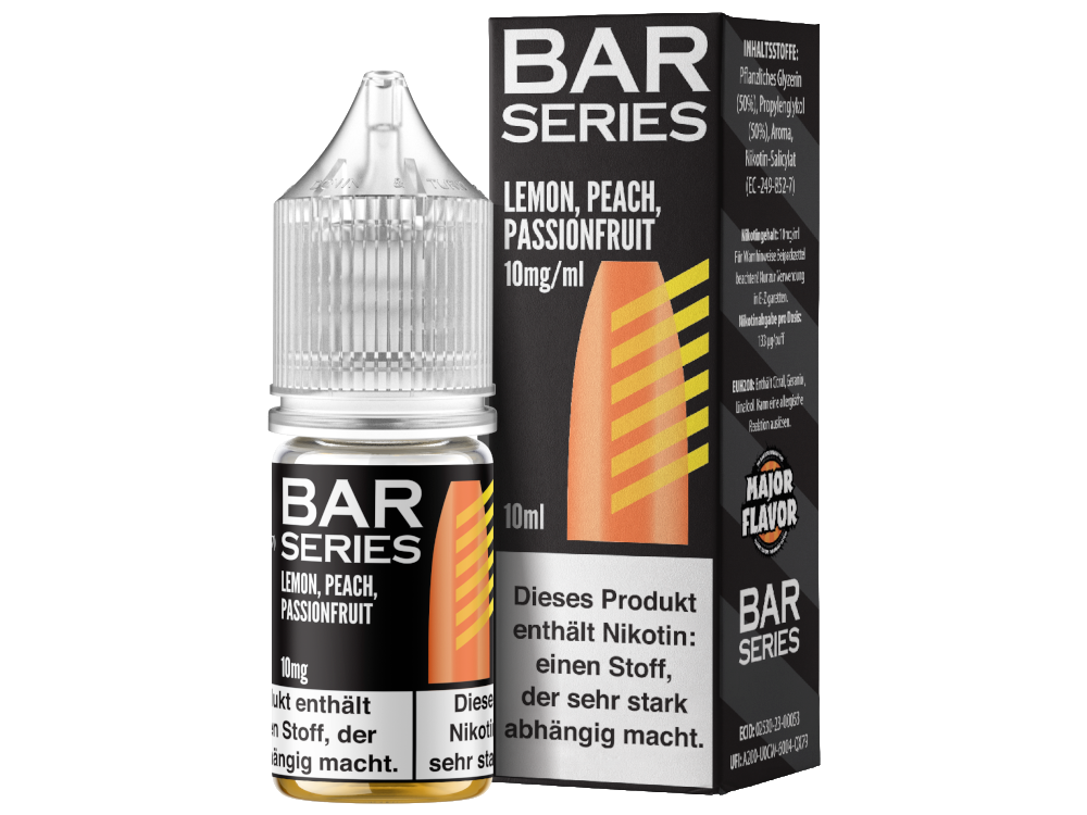 Bar Series - Lemon Peach Passionfruit - Nikotinsalz Liquid - time4smoke