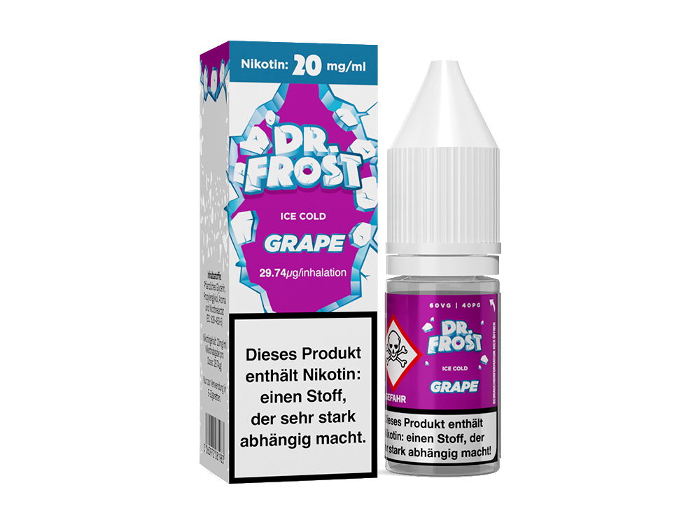 Dr. Frost - Ice Cold - Grape - Nikotinsalz Liquid