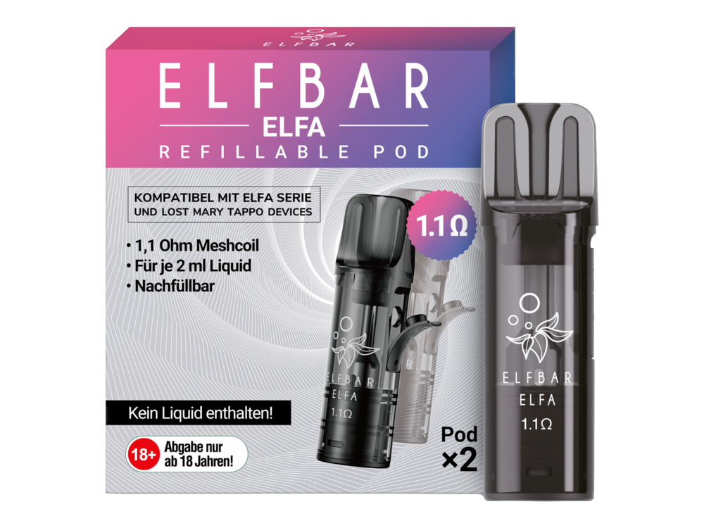 ELFBAR - Elfa (2 ml) Leerpod (2 Stück)