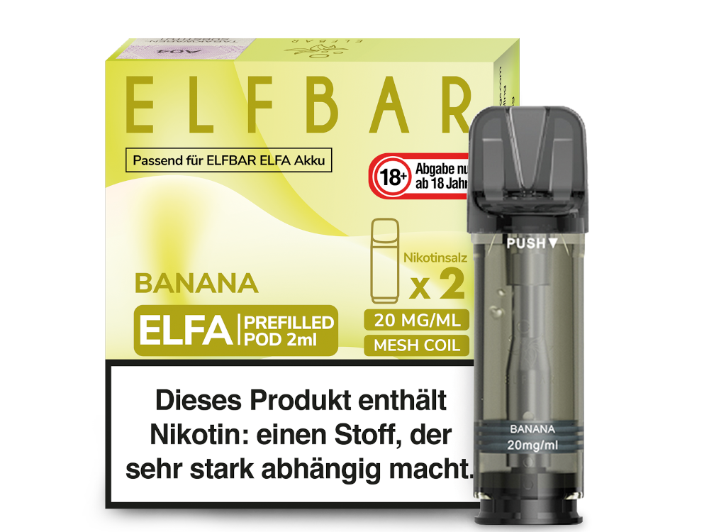 ELFBAR - Elfa Pods (2 x 2 ml) 0 / 20 mg/ml (2 Stück)