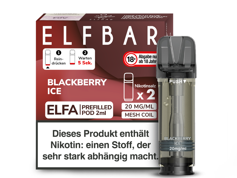 ELFBAR - Elfa Pods (2 x 2 ml) 0 / 20 mg/ml (2 Stück)