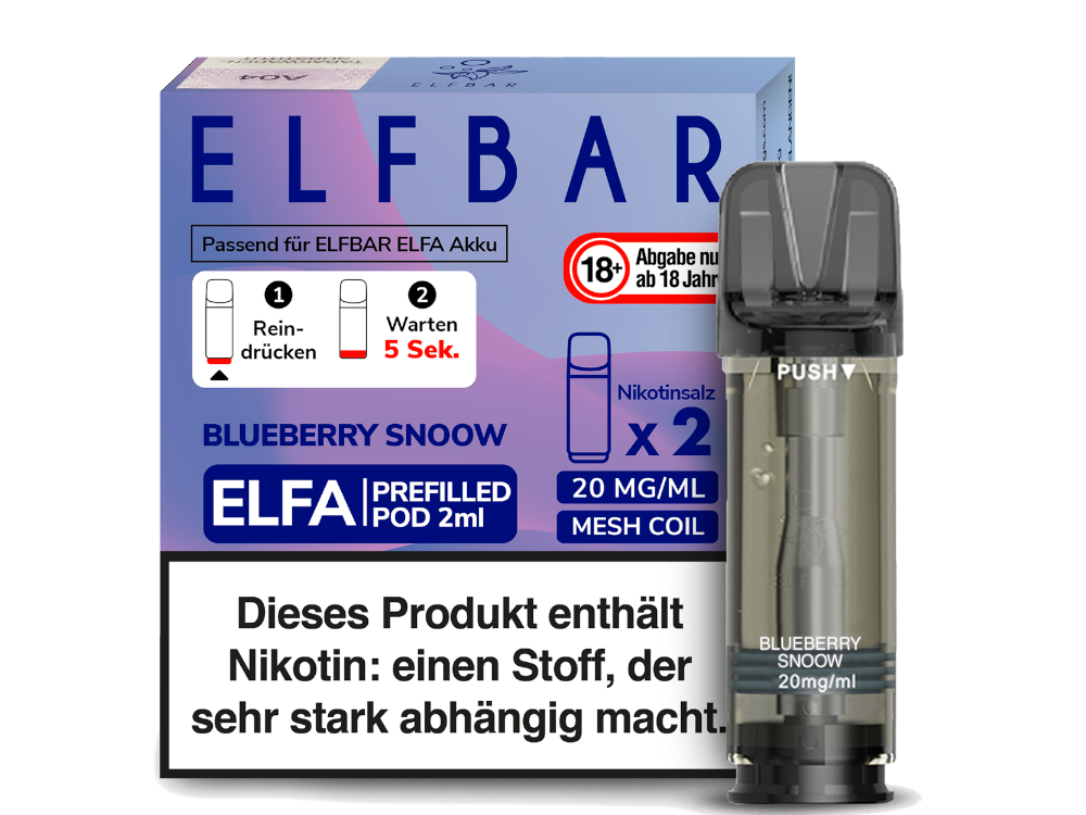 ELFBAR - Elfa Pods (2 x 2 ml) 0 / 20 mg/ml (2 Stück)