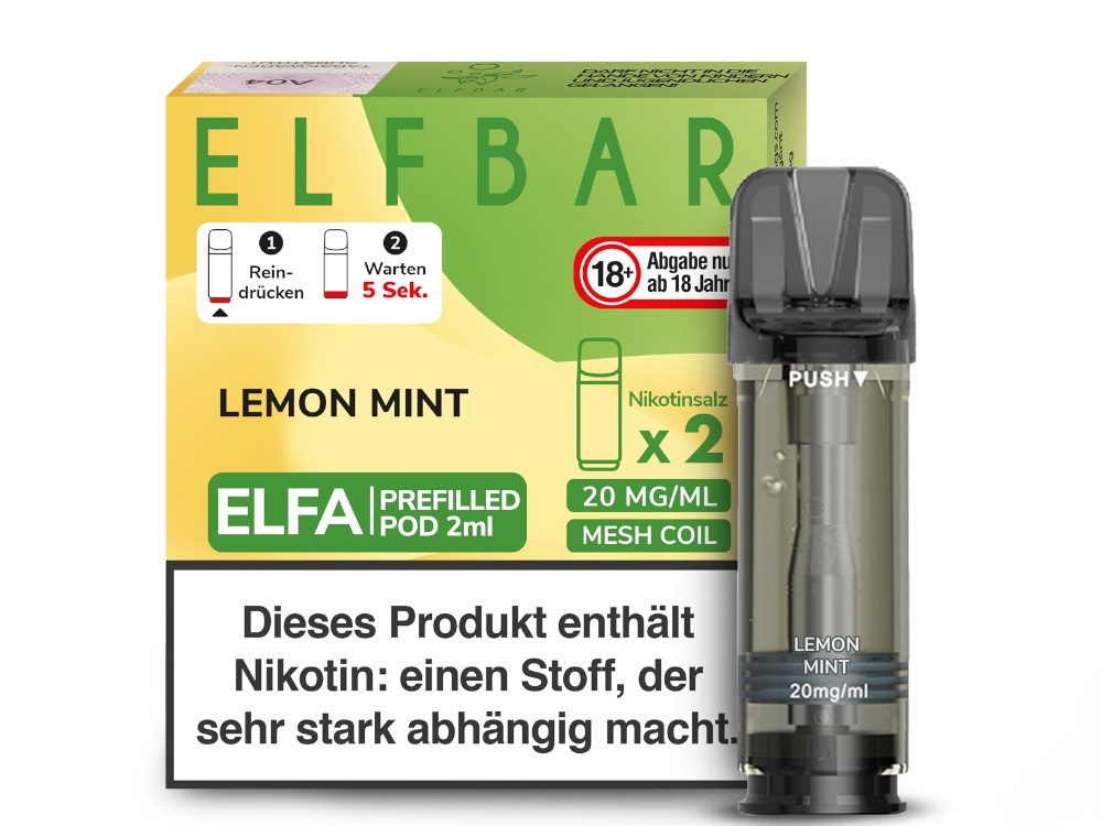 ELFBAR - Elfa Pods (2 x 2 ml) 0 / 20 mg/ml (2 Stück)