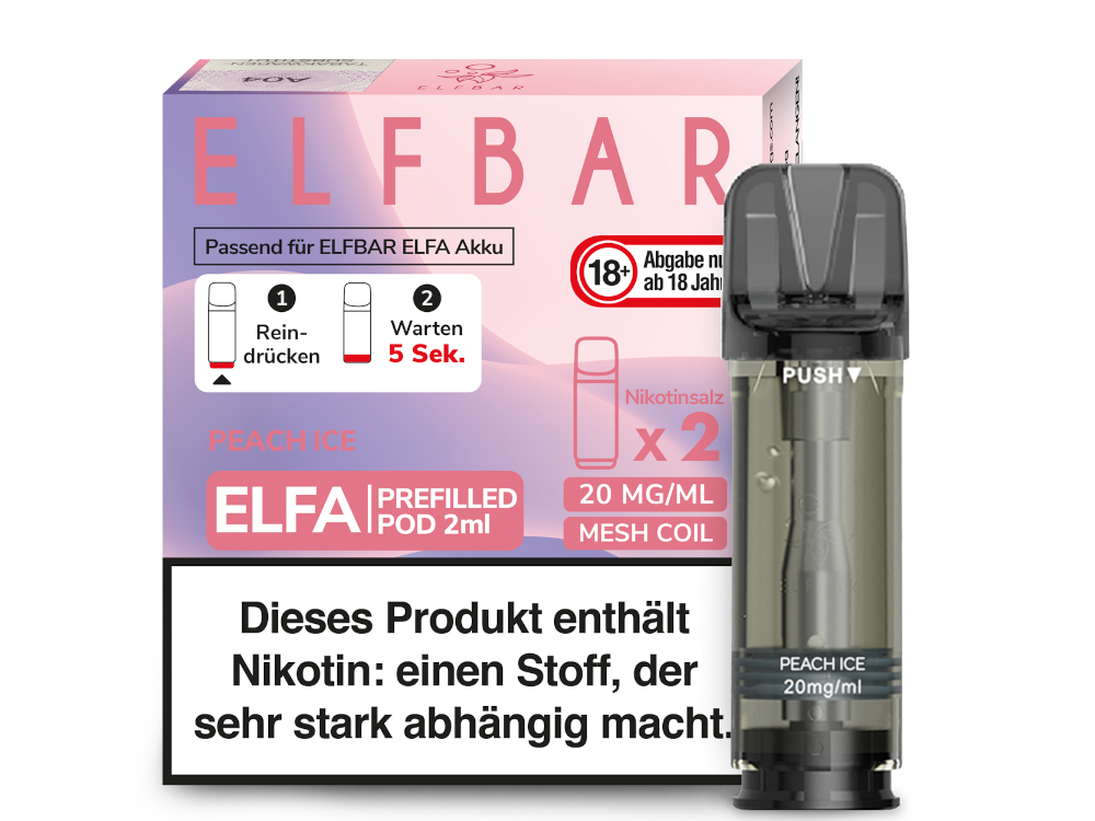 ELFBAR - Elfa Pods (2 x 2 ml) 0 / 20 mg/ml (2 Stück)