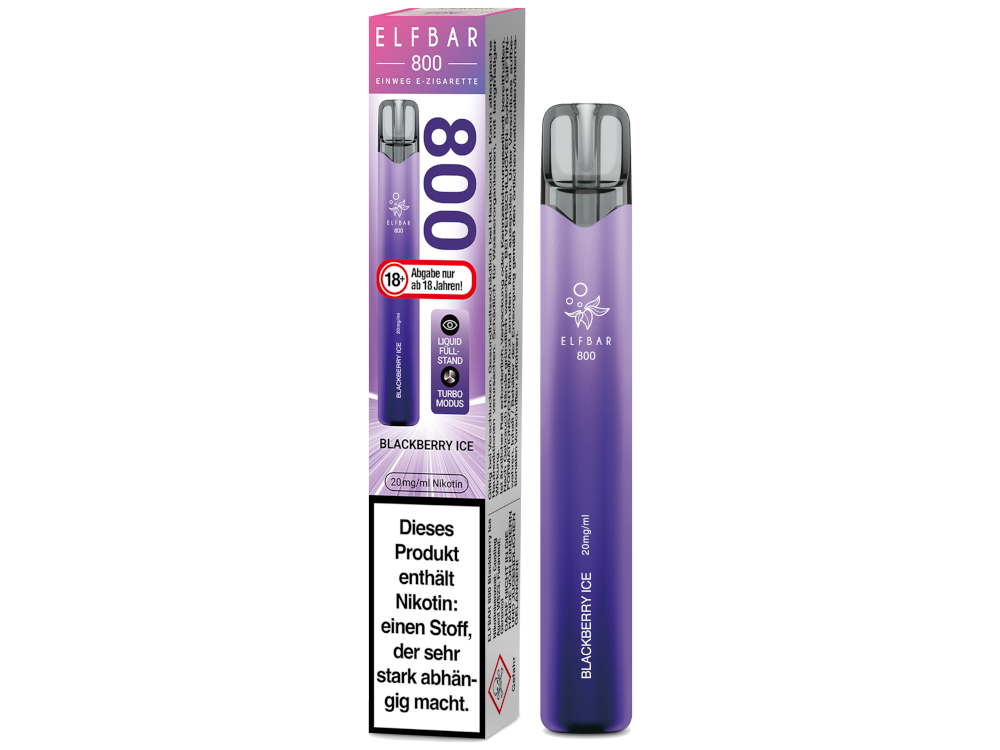 Elfbar 800 Einweg E-Zigarette / Vape (2 ml) 20 mg/ml - time4smoke