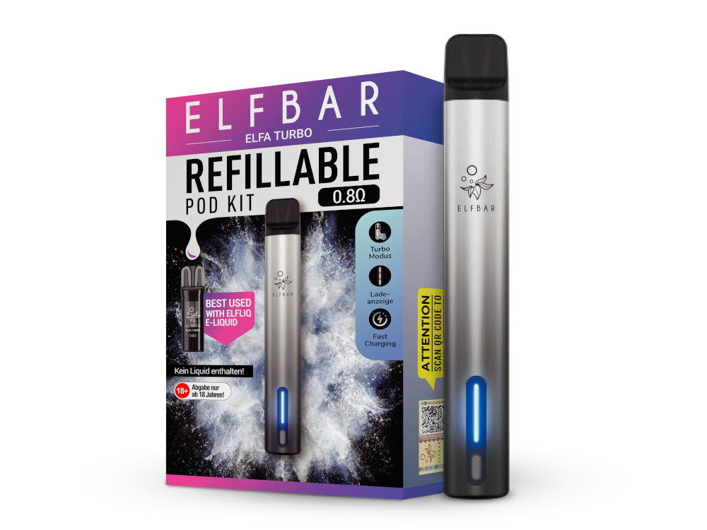 Elfbar - Elfa Turbo (2 ml) 550 mAh E-Zigarette / Vape - time4smoke