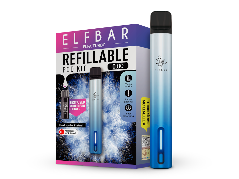 Elfbar - Elfa Turbo (2 ml) 550 mAh E-Zigarette / Vape - time4smoke