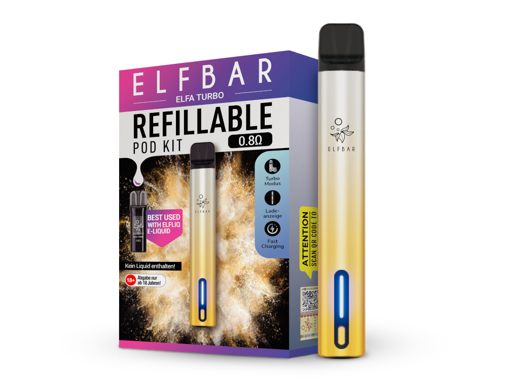 Elfbar - Elfa Turbo (2 ml) 550 mAh E-Zigarette / Vape - time4smoke