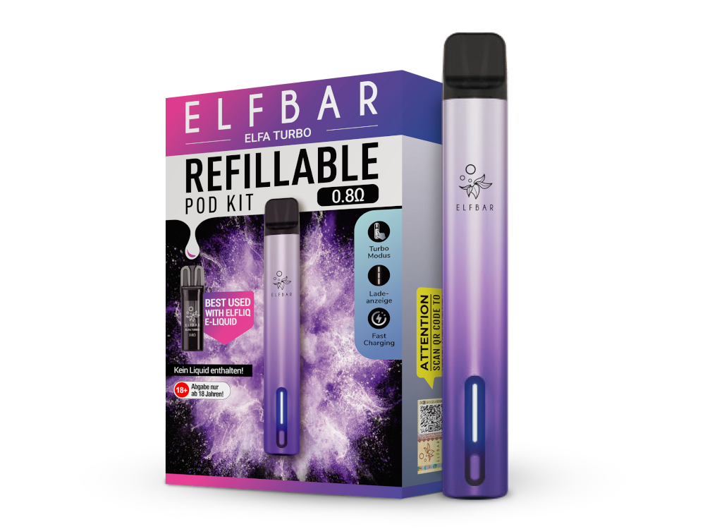 Elfbar - Elfa Turbo (2 ml) 550 mAh E-Zigarette / Vape - time4smoke