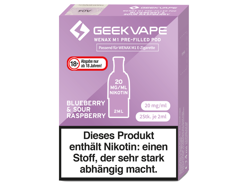 GeekVape - Wenax M1 Pods (2 x 2 ml) 20 mg/ml (2 Stück) - time4smoke