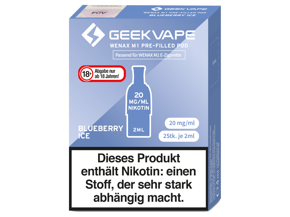 GeekVape - Wenax M1 Pods (2 x 2 ml) 20 mg/ml (2 Stück) - time4smoke