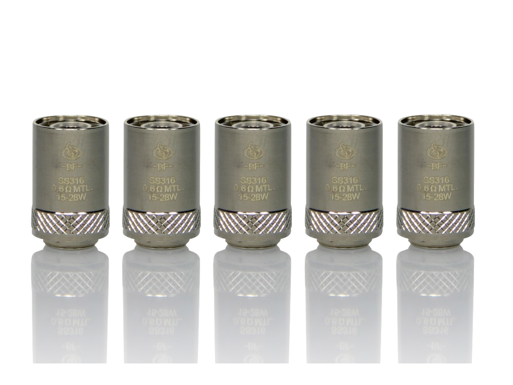 InnoCigs - BF SS316 - Verdampferköpfe 0.50 / 0.60 / 1.00 Ohm (5 Stück)