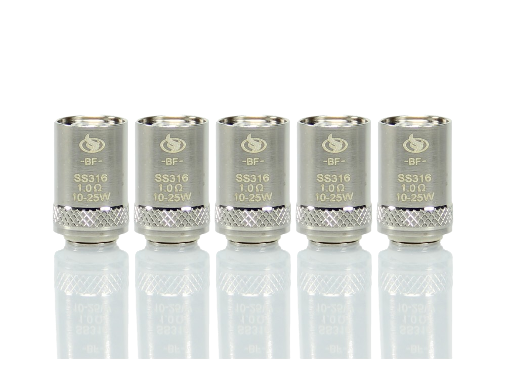 InnoCigs - BF SS316 - Verdampferköpfe 0.50 / 0.60 / 1.00 Ohm (5 Stück) - time4smoke