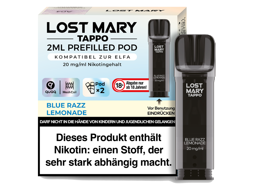 Lost Mary - Tappo Pods (2 x 2 ml) 20 mg/ml (2 Stück) - time4smoke