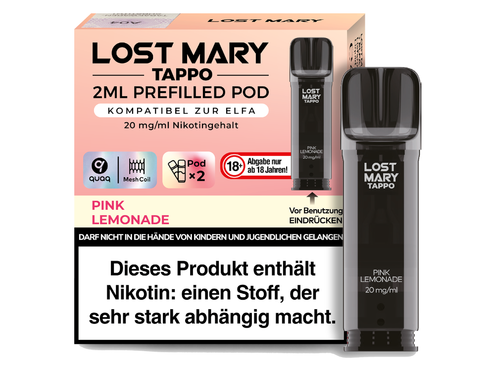 Lost Mary - Tappo Pods (2 x 2 ml) 20 mg/ml (2 Stück) - time4smoke