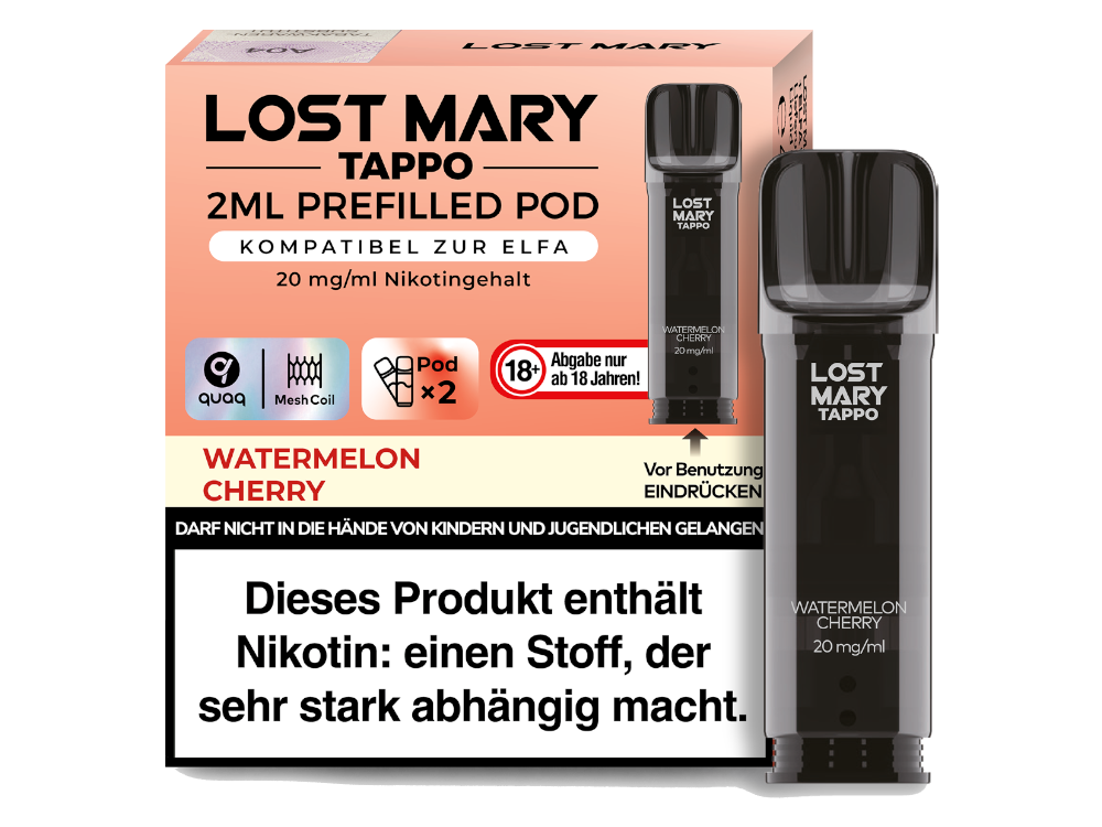 Lost Mary - Tappo Pods (2 x 2 ml) 20 mg/ml (2 Stück) - time4smoke