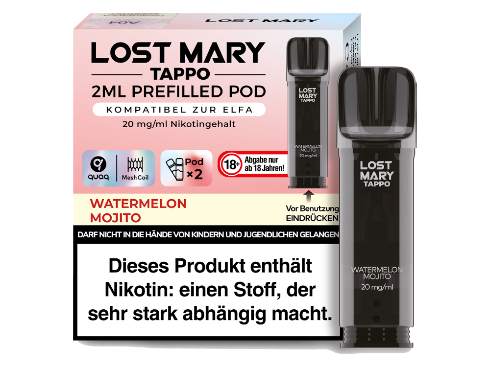 Lost Mary - Tappo Pods (2 x 2 ml) 20 mg/ml (2 Stück) - time4smoke