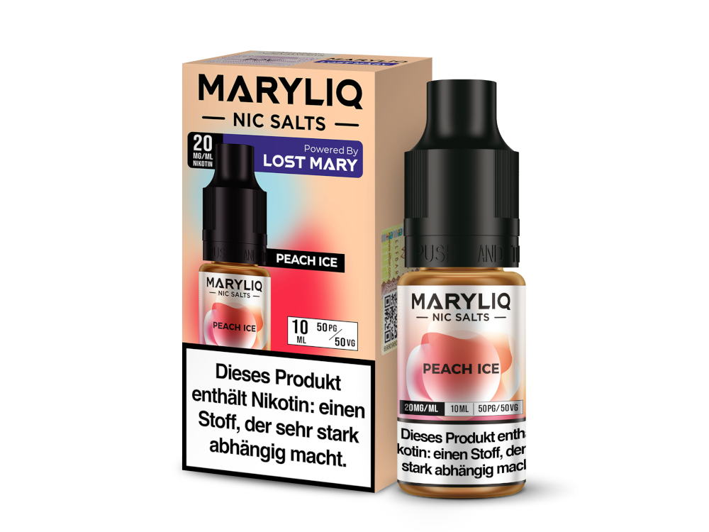 MARYLIQ - Peach Ice - Nikotinsalz Liquid