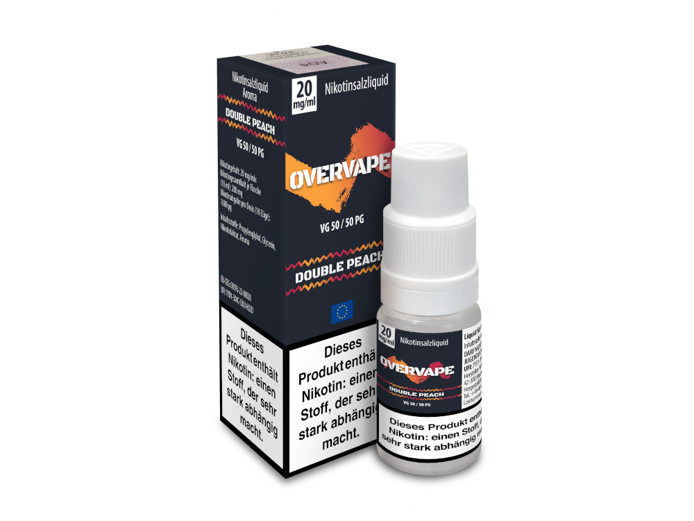 Overvape - Double Peach - Nikotinsalz Liquid - time4smoke