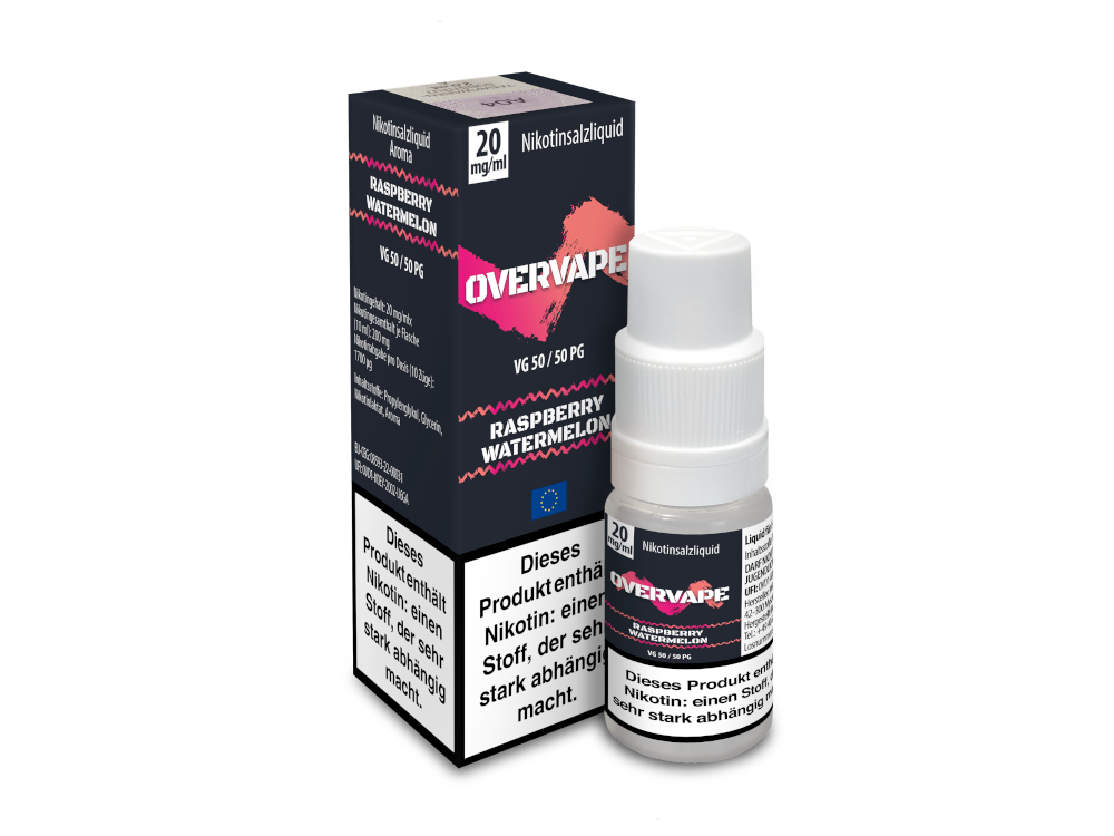 Overvape - Raspberry Watermelon - Nikotinsalz Liquid