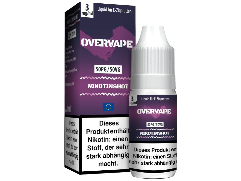 Overvape - Nikotin Shot VPG 50/50 (3, 6, 9, 12, 18, 20 mg/ml) - time4smoke