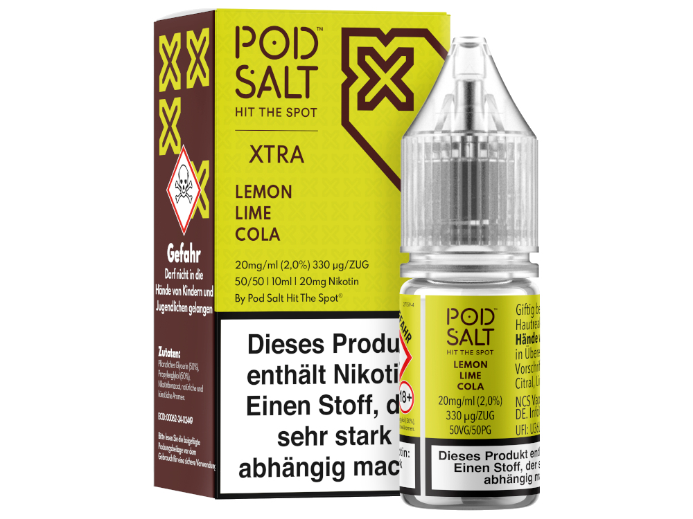 Pod Salt - XTRA - Lemon Lime Cola - Nikotinsalz Liquid